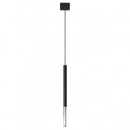 Lampa wisząca MOZAICA 1 czarny/chrom SL.0885 Sollux