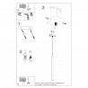 Lampa wisząca MOZAICA 1 czarny/chrom SL.0885 Sollux