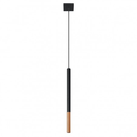 Lampa wisząca MOZAICA 1 czarny/miedź SL.0888 Sollux