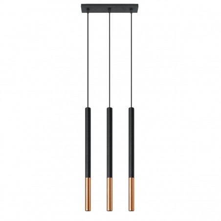 Lampa wisząca MOZAICA 3L czarny/miedź SL.0889 Sollux