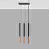 Lampa wisząca MOZAICA 3L czarny/miedź SL.0889 Sollux