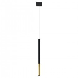 Lampa wisząca MOZAICA 1 czarny/złoto SL.0891 Sollux