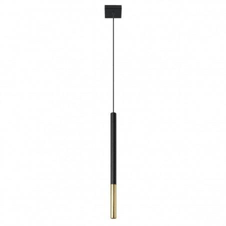 Lampa wisząca MOZAICA 1 czarny/złoto SL.0891 Sollux