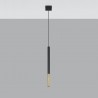 Lampa wisząca MOZAICA 1 czarny/złoto SL.0891 Sollux
