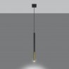 Lampa wisząca MOZAICA 1 czarny/złoto SL.0891 Sollux