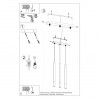 Lampa wisząca MOZAICA 3L czarny/złoto SL.0892 Sollux