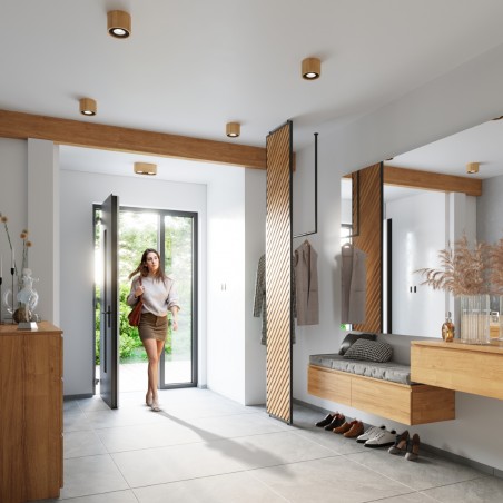 Plafon BASIC 1 naturalne drewno SL.0913 Sollux