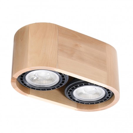 Plafon BASIC 2 naturalne drewno SL.0914 Sollux
