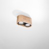 Plafon BASIC 2 naturalne drewno SL.0914 Sollux