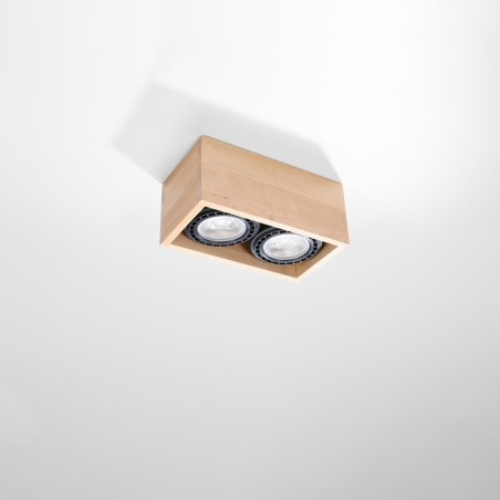 Plafon QUATRO 2 naturalne drewno SL.0916 Sollux