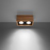 Plafon QUATRO 2 naturalne drewno SL.0916 Sollux