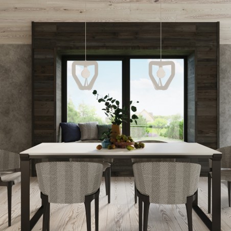 Lampa wisząca TRES biała SL.0929 Sollux