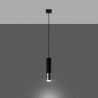 Lampa wisząca LOOPEZ 1 czarny/chrom SL.0940 Sollux