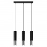 Lampa wisząca LOOPEZ 3L czarny/chrom SL.0942 Sollux