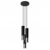 Lampa wisząca LOOPEZ 3P czarny/chrom SL.0943 Sollux