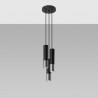Lampa wisząca LOOPEZ 3P czarny/chrom SL.0943 Sollux