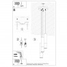 Lampa wisząca LOOPEZ 3P czarny/chrom SL.0943 Sollux