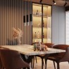Lampa wisząca LOOPEZ 3P czarny/chrom SL.0943 Sollux