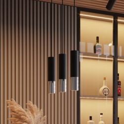 Lampa wisząca LOOPEZ 3P czarny/chrom SL.0943 Sollux