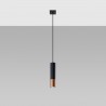 Lampa wisząca LOOPEZ 1 czarny/miedź SL.0946 Sollux