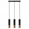 Lampa wisząca LOOPEZ 3L czarny/miedź SL.0948 Sollux