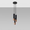Lampa wisząca LOOPEZ 3P czarny/miedź SL.0949 Sollux