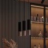Lampa wisząca LOOPEZ 3P czarny/miedź SL.0949 Sollux