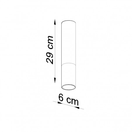 Plafon LOOPEZ czarny/złoty SL.0951 Sollux