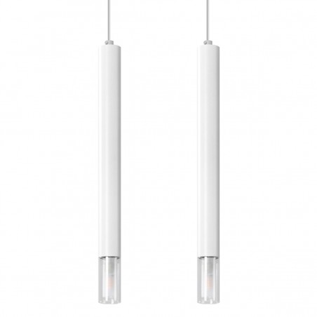 Lampa wisząca WEZYR 2 biała SL.0958 Sollux