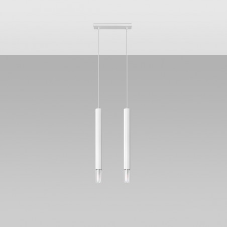Lampa wisząca WEZYR 2 biała SL.0958 Sollux