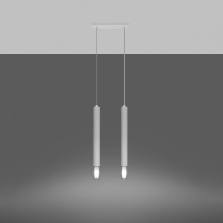 Lampa wisząca WEZYR 2 biała SL.0958 Sollux