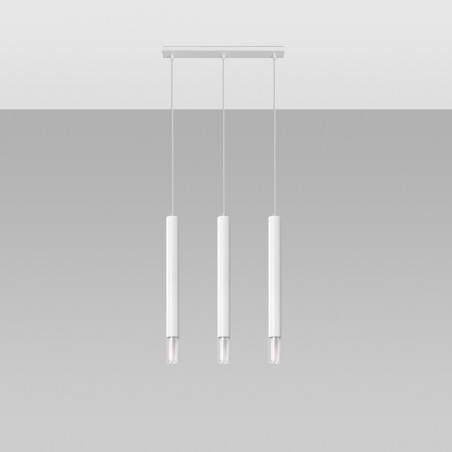 Lampa wisząca WEZYR 3 biała SL.0959 Sollux