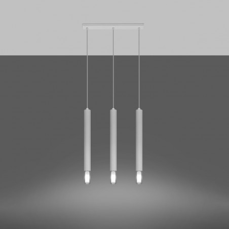 Lampa wisząca WEZYR 3 biała SL.0959 Sollux