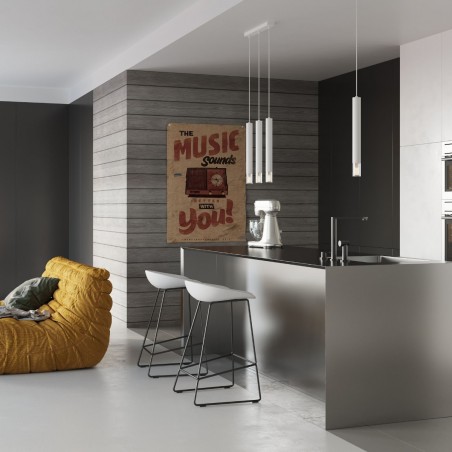 Lampa wisząca WEZYR 3 biała SL.0959 Sollux
