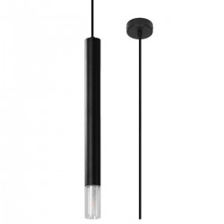 Lampa wisząca WEZYR 1 czarna SL.0960 Sollux