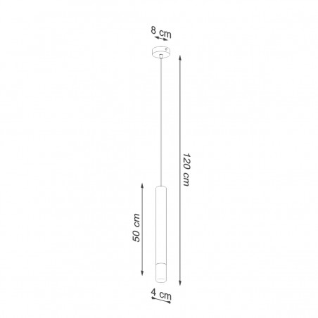 Lampa wisząca WEZYR 1 czarna SL.0960 Sollux