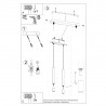 Lampa wisząca WEZYR 2 czarna SL.0961 Sollux