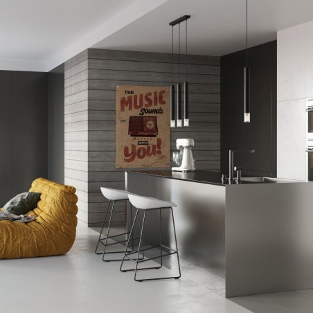 Lampa wisząca WEZYR 2 czarna SL.0961 Sollux