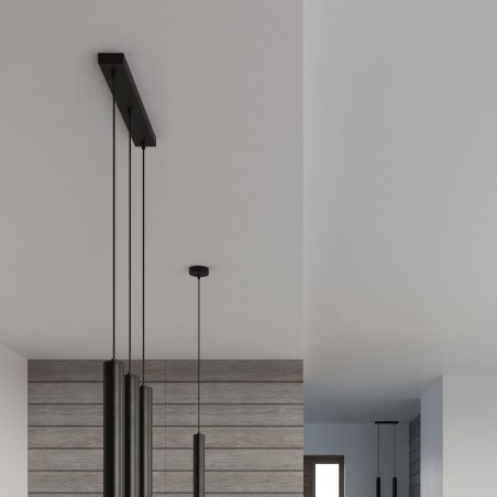 Lampa wisząca WEZYR 2 czarna SL.0961 Sollux