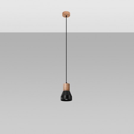 Lampa wisząca QUBIC czarna SL.0963 Sollux