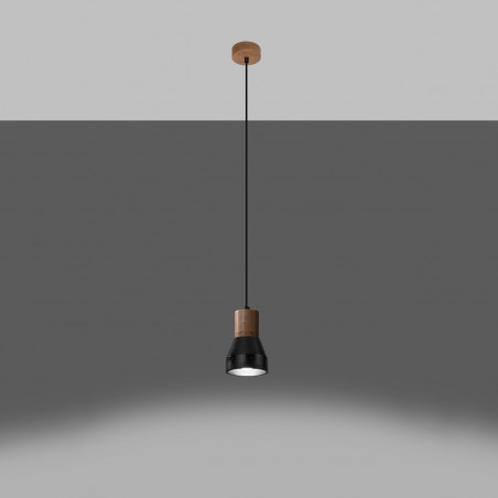 Lampa wisząca QUBIC czarna SL.0963 Sollux