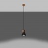 Lampa wisząca QUBIC czarna SL.0963 Sollux