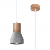 Lampa wisząca QUBIC szara SL.0964 Sollux
