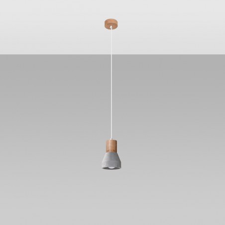Lampa wisząca QUBIC szara SL.0964 Sollux