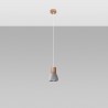 Lampa wisząca QUBIC szara SL.0964 Sollux