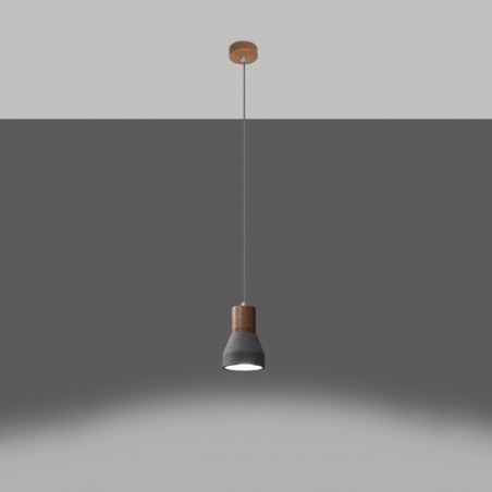 Lampa wisząca QUBIC szara SL.0964 Sollux