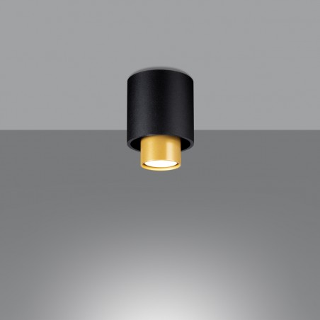Plafon NESI czarny SL.0982 Sollux