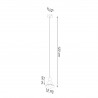 Lampa wisząca TALEJA 1 biała [E27] SL.0983 Sollux