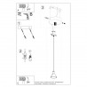 Lampa wisząca TALEJA 1 biała [E27] SL.0983 Sollux