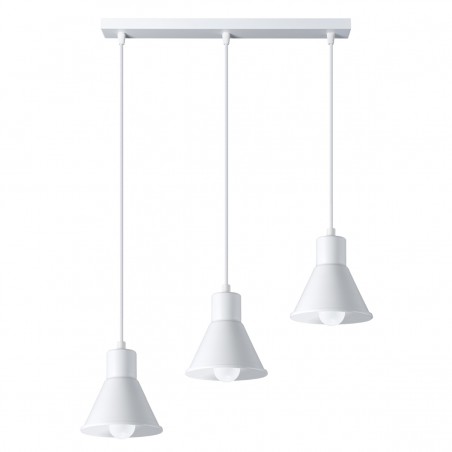 Lampa wisząca TALEJA 3 biała [E27] SL.0984 Sollux